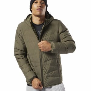 Reebok Outdoor Lightweight Down Jacke Herren - Grün - DE 340-XCS